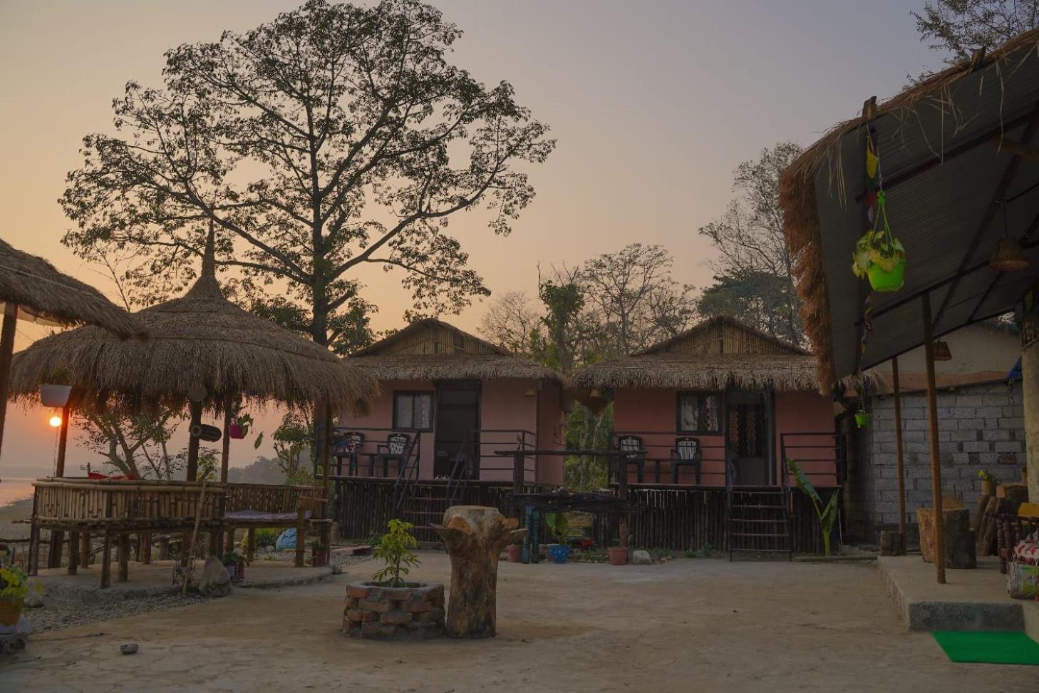 Bamby Chilling House - Feel The Nature Sauraha Exteriör bild